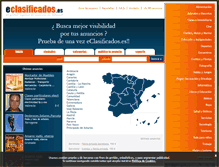 Tablet Screenshot of eclasificados.es
